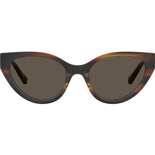 Womens Cat-Eye Sunglasses with Lens , female, Sizes: 53 MM - Love Moschino - Modalova