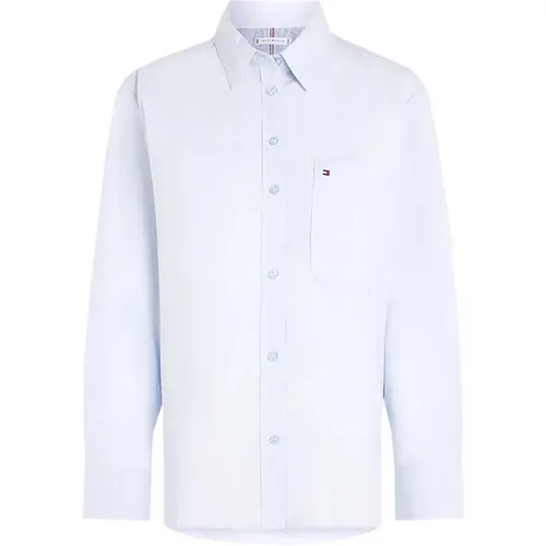 Breezy Cotton Easy Fit Shirt , Damen, Größe: M - Tommy Hilfiger - Modalova