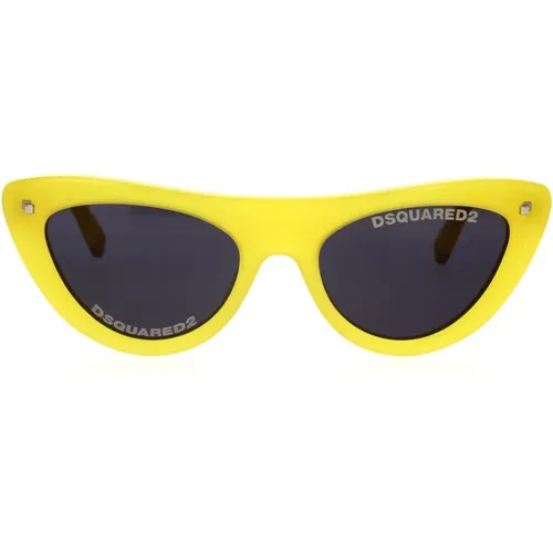 Bold Vintage Cat-Eye Sunglasses , female, Sizes: 55 MM - Dsquared2 - Modalova