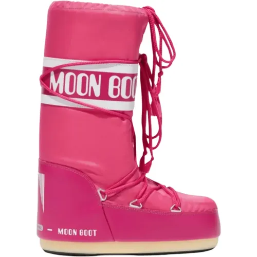 Flat Fuchsia Space-Inspired Shoes , female, Sizes: 2 UK - moon boot - Modalova