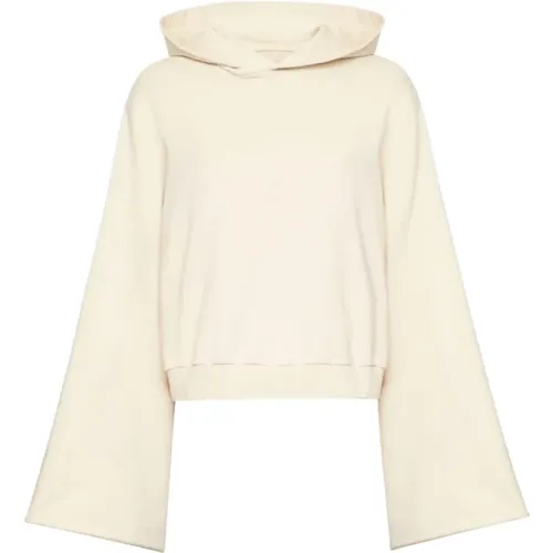 Hooded Sweatshirt with Wide Sleeves , female, Sizes: M - MM6 Maison Margiela - Modalova