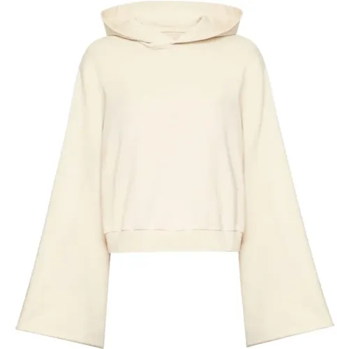 Hooded Sweatshirt with Wide Sleeves , female, Sizes: S, M, XS - MM6 Maison Margiela - Modalova