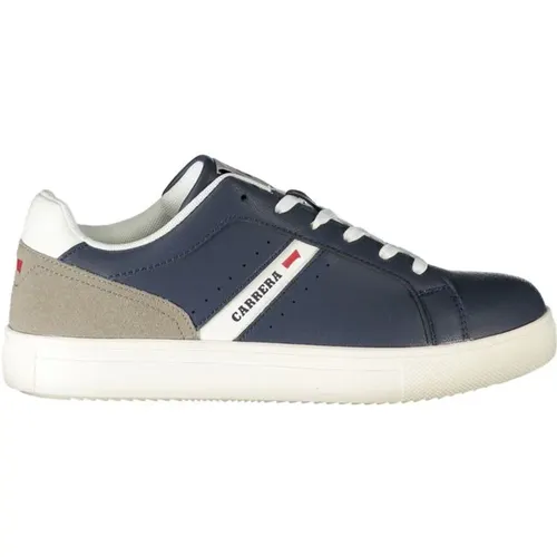 Blaue Polyester-Sneaker mit Schnürsenkeln , Herren, Größe: 42 EU - Carrera - Modalova