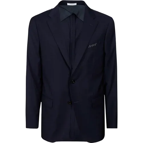 Luxury Wool Suit with Peak Lapels , male, Sizes: 2XL, M, XL, L - Boglioli - Modalova
