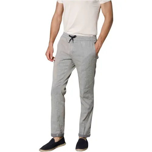 Herren Leinen Baumwolle Chino Jogger Hose , Herren, Größe: XS - Mason's - Modalova