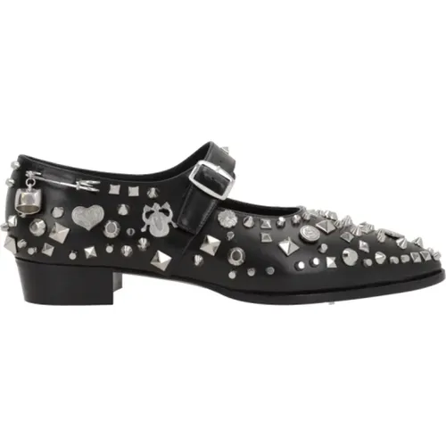 Studded Mary-Jane Flats , female, Sizes: 4 1/2 UK, 3 UK - Bally - Modalova