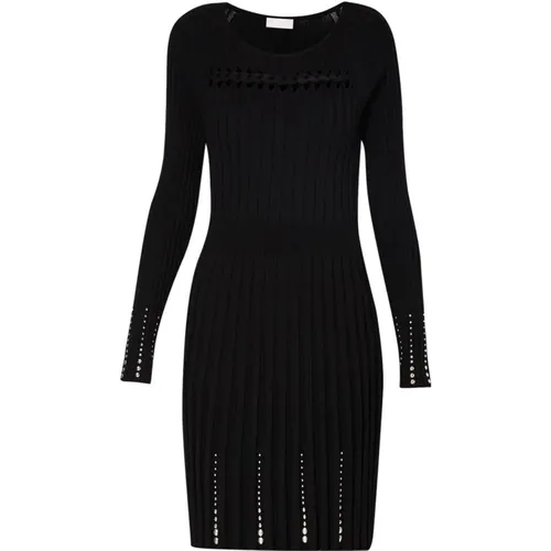 Casual Kleid mit Viskose-Polyester-Mix , Damen, Größe: M - Liu Jo - Modalova