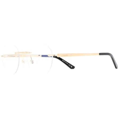 Goldene Optische Rahmen für den täglichen Gebrauch,Silberne Optische Brille Stilvoll und vielseitig - Cartier - Modalova
