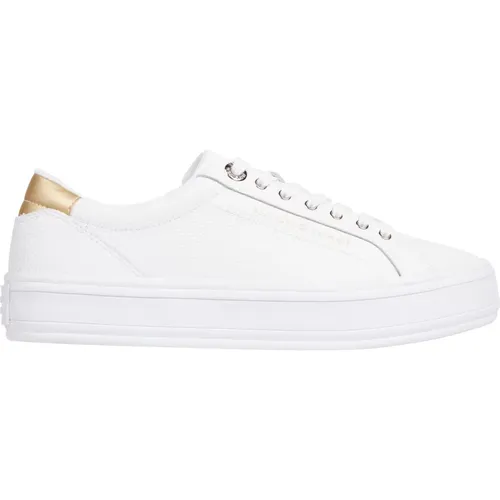 Leather Sneakers Essential Vulc , female, Sizes: 4 UK - Tommy Hilfiger - Modalova