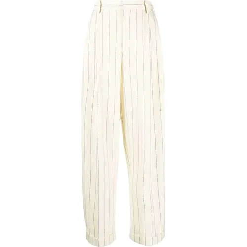 Striped Tailored Trousers , female, Sizes: 2XS - Marni - Modalova