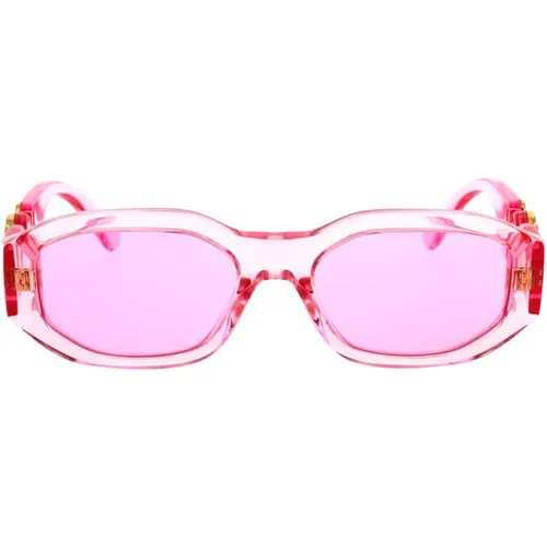 Transparente Rosa Sonnenbrille für Kinder - Versace - Modalova