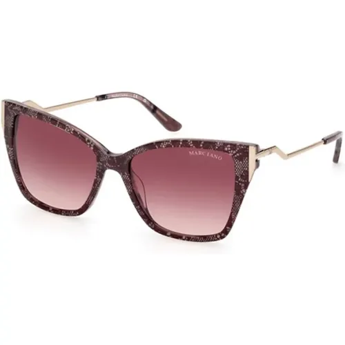 Gradient Bordeaux Sunglasses , female, Sizes: 55 MM - Marciano - Modalova