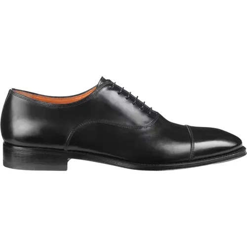 Elegant Oxford Lace-up Shoes , male, Sizes: 7 UK, 11 UK, 5 1/2 UK, 7 1/2 UK, 8 1/2 UK, 10 UK, 6 UK, 9 1/2 UK - Santoni - Modalova