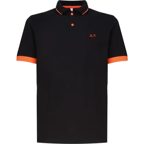 Schwarze T-Shirts und Polos , Herren, Größe: 2XL - Sun68 - Modalova
