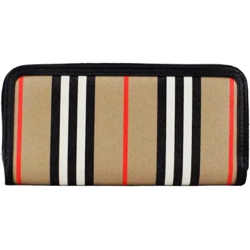 Icon Stripe Zip Around Wallet , unisex, Sizes: ONE SIZE - Burberry - Modalova