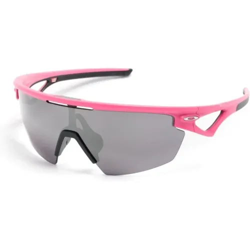 Rosa Shield Sonnenbrille Grau Verspiegelt UV-Schutz - Oakley - Modalova