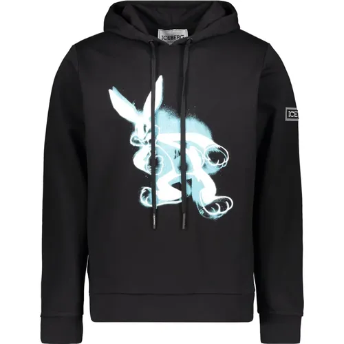 Maxi Print Hoodie , Herren, Größe: 2XL - Iceberg - Modalova