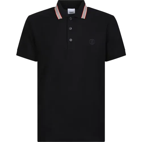 Polo Shirt with Signature Icon Stripe , male, Sizes: XL - Burberry - Modalova