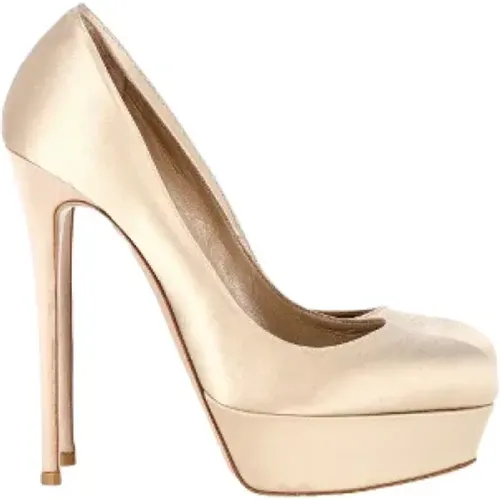 Pre-owned Fabric heels , female, Sizes: 7 UK - Valentino Vintage - Modalova