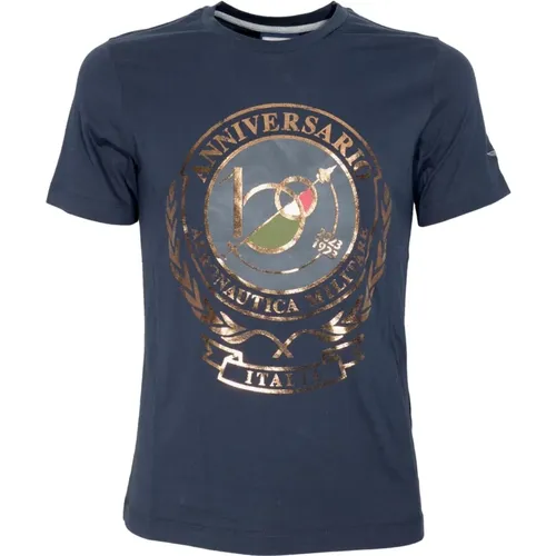 T-Shirt , Herren, Größe: S - aeronautica militare - Modalova