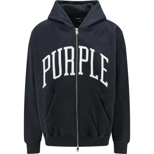 Oversize Sweatshirt mit Logo-Print , Herren, Größe: XL - Purple Brand - Modalova