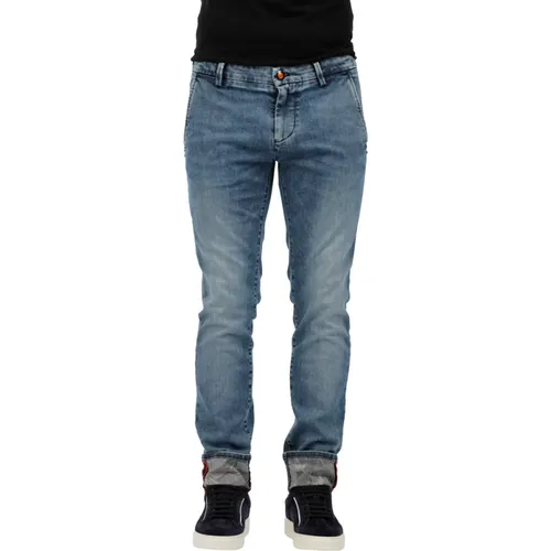 Reguläre Denimhose , Herren, Größe: W35 - Mason's - Modalova