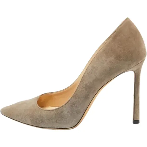 Pre-owned Suede heels , female, Sizes: 2 1/2 UK - Jimmy Choo Pre-owned - Modalova