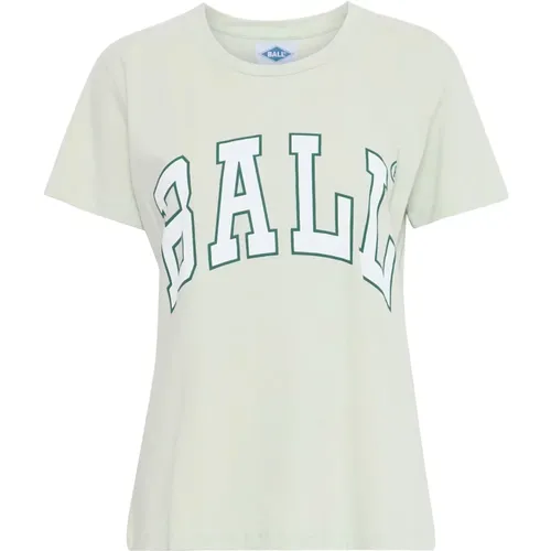 Women's T-Shirt Top Pastel Green , female, Sizes: L, S, XS, M - Ball - Modalova
