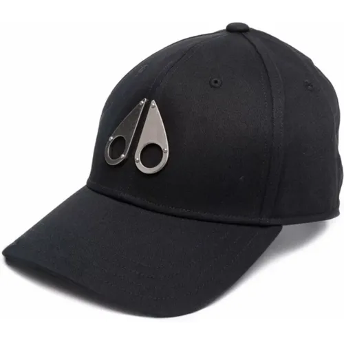 Icon Logo Baseball Cap Schwarz/Nickel - Moose Knuckles - Modalova