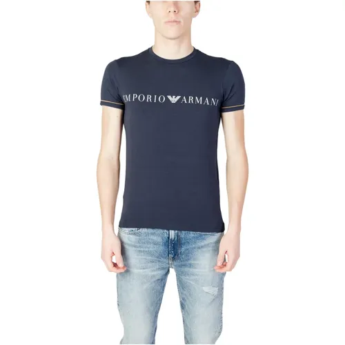 Herren Rundhals T-Shirt - Emporio Armani - Modalova