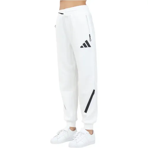 Teamgeist Weiße Sportliche Hose , Damen, Größe: M - Adidas - Modalova