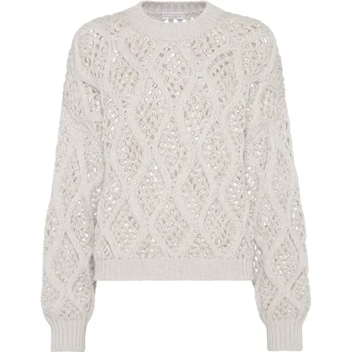 Luxury Sweaters Collection , female, Sizes: M, S - BRUNELLO CUCINELLI - Modalova