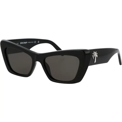 Stylish Hermosa Sunglasses for Summer , unisex, Sizes: 53 MM - Palm Angels - Modalova