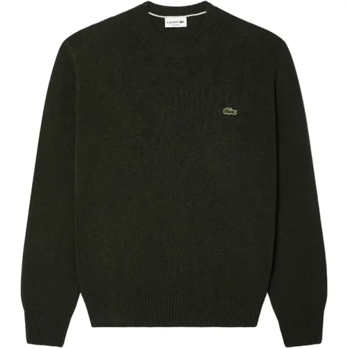 Woll Rundhals Pullover , Herren, Größe: S - Lacoste - Modalova