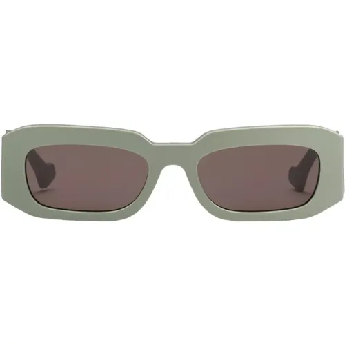 Square Acetate Sunglasses in Sage , unisex, Sizes: 54 MM - Gucci - Modalova