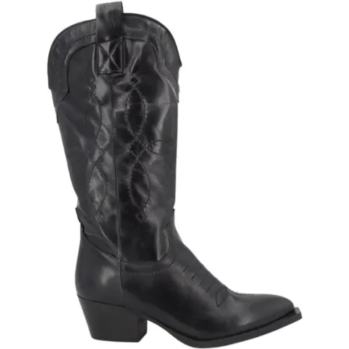 Cloudy Leder Cowboy Stiefel , Damen, Größe: 36 EU - Gio+ - Modalova