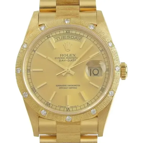 Gebrauchte Gelbgoldene Rolex Uhr - Rolex Vintage - Modalova