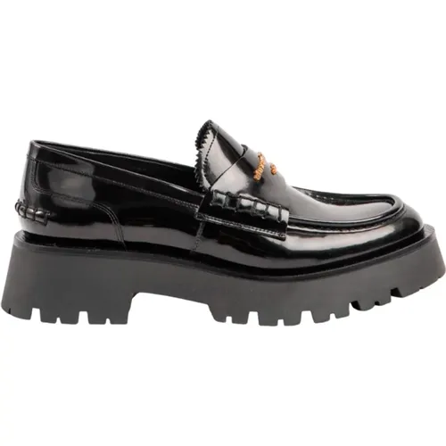 Almond Toe Leather Loafers , female, Sizes: 3 UK, 5 1/2 UK, 7 UK, 8 UK, 6 UK, 4 UK, 5 UK - alexander wang - Modalova