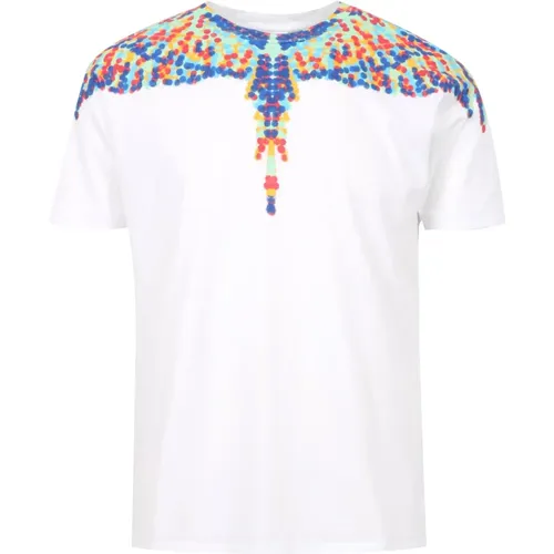 T-Shirts mit Mehrfarbigem Flügeldruck für Herren - Marcelo Burlon - Modalova
