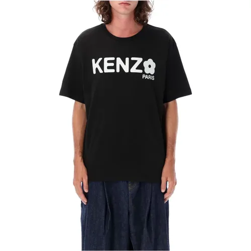 Floral Logo T-Shirt , male, Sizes: L, M, XL - Kenzo - Modalova