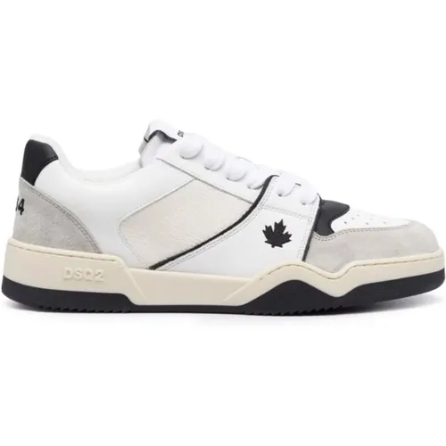 White Black Sneakers , male, Sizes: 4 UK, 5 UK, 3 UK, 6 UK - Dsquared2 - Modalova