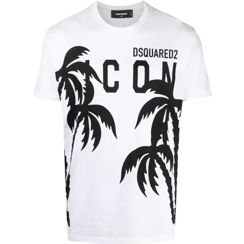 Short sleeve t-shirt , male, Sizes: 2XL, L - Dsquared2 - Modalova