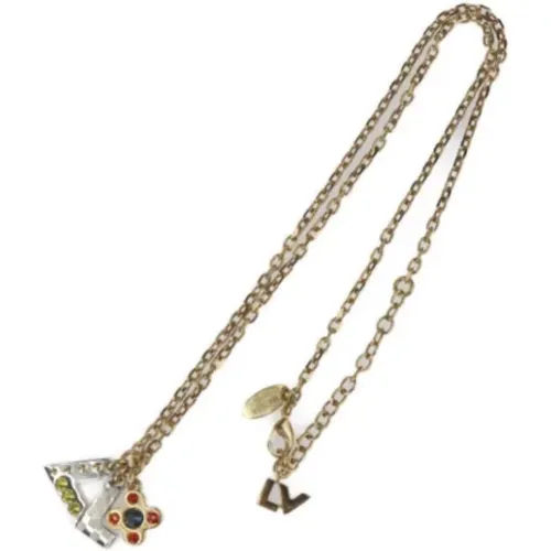 Pre-owned Metal necklaces , female, Sizes: ONE SIZE - Louis Vuitton Vintage - Modalova