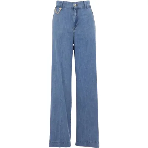 Retro Flare High-Waisted Jeans , Damen, Größe: W30 - Liu Jo - Modalova