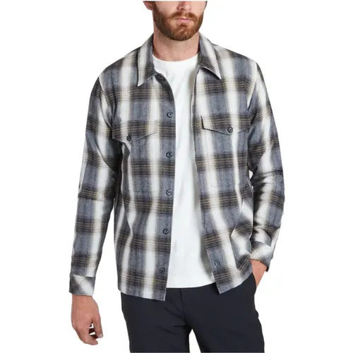 Checked Overshirt with Long Sleeves , male, Sizes: S - Samsøe Samsøe - Modalova