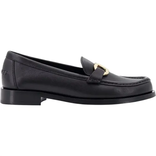 Leather Loafers with Gancini Detail , female, Sizes: 4 UK, 4 1/2 UK, 3 UK - Salvatore Ferragamo - Modalova