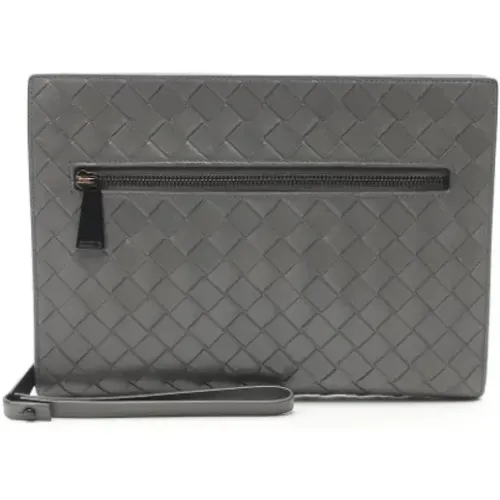 Pre-owned Leather clutches , female, Sizes: ONE SIZE - Bottega Veneta Vintage - Modalova