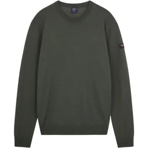 Crewneck Patch Sweatshirt , male, Sizes: L, XL, 4XL - PAUL & SHARK - Modalova