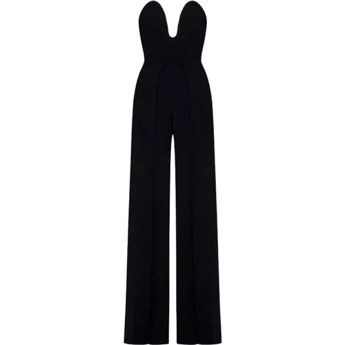 Elegant U-neck Jumpsuit , female, Sizes: M - Solace London - Modalova