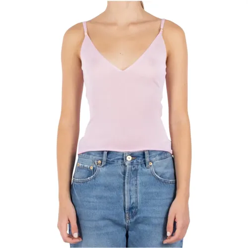 Rosa ärmelloses Stricktop , Damen, Größe: S - Jacquemus - Modalova